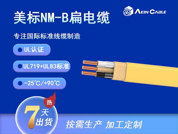 UL719标准 NM-B美标扁电缆